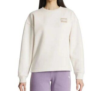 PUMA Beige Crewneck Sweatshirt Women’s Size M
